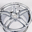 AVS Model 5 17" 9JJ +35, 8JJ +30 (5x114.3) *Triple Chrome Plated*