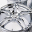 AVS Model 5 17" 9JJ +35, 8JJ +30 (5x114.3) *Triple Chrome Plated*